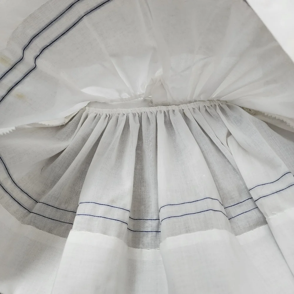 BONNIE JEAN x VINTAGE Sailor anchor little girl's dress white‎ nautical